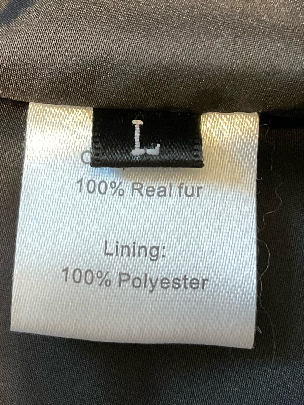 Genuine Fur and Leather Bubble Paneled Jacket - Size Large - Picture 10 of 12